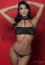 Luxxa Sexy Lingerie CACHOU BODY OUVERT CAGE A PLUMES 1